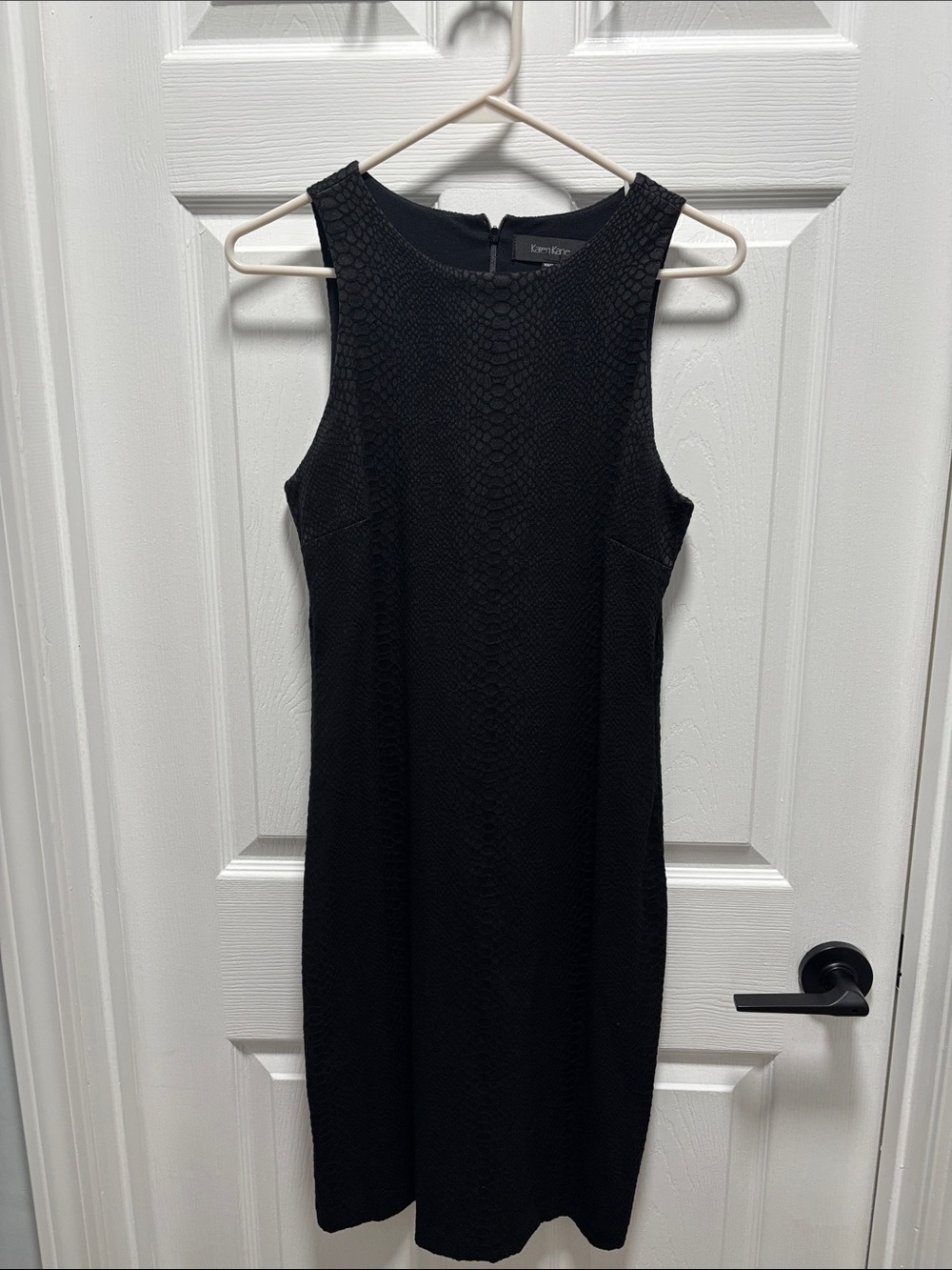 Karen Kane Black Textured Sleeveless Dress